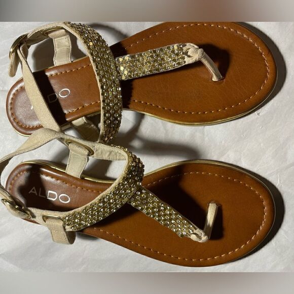 ALDO Beaded Sandals Size 5.5 - Picture 3 of 7
